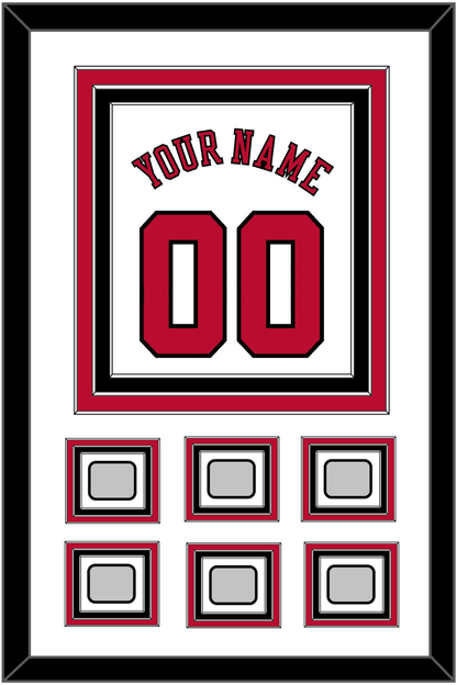 Chicago Name & Number With 6 Champions Trophy Patches - Home White (1986-2017) - Premier Tier 1