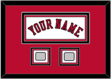 Chicago Name & 2 Champions Patches - Home White (1986-2017) - Triple Mat 3