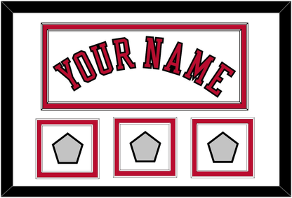 Chicago Name & 3 Champions Trophy Patches - Home White (1986-2017) - Signature Tier 1