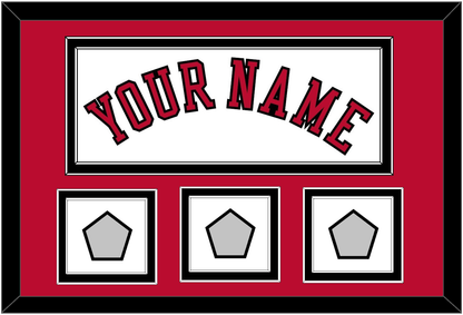 Chicago Name & 3 Champions Trophy Patches - Home White (1986-2017) - Signature Tier 2
