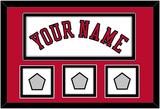 Chicago Name & 3 Finals Patches - Home White (1986-2017) - Double Mat 2