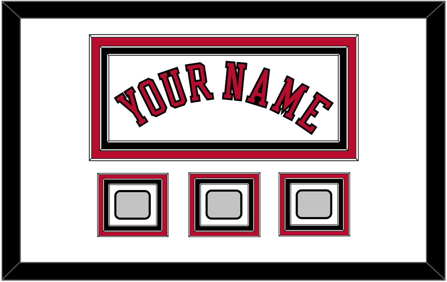 Chicago Name & 3 Champions Trophy Patches - Home White (1986-2017) - Premier Tier 1