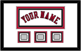 Chicago Name & 3 Finals Patches - Home White (1986-2017) - Triple Mat 1