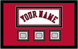 Chicago Name & 3 Finals Patches - Home White (1986-2017) - Triple Mat 2