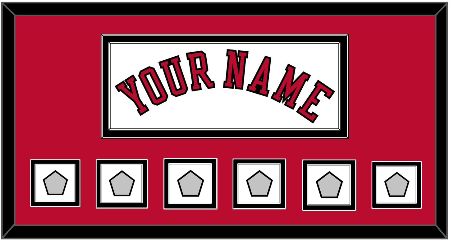 Chicago Name & 6 Champions Trophy Patches - Home White (1986-2017) - Signature Tier 2