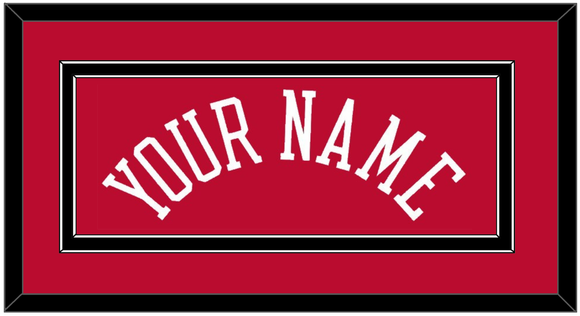 Chicago Name - Red Icon - Double Mat 2