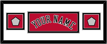 Chicago Name & 2 Champions Trophy Patches - Road Red (1986-2017) - Signature Tier 2