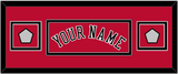 Chicago Name & 2 Champions Patches - Road Red (1986-2017) - Double Mat 4