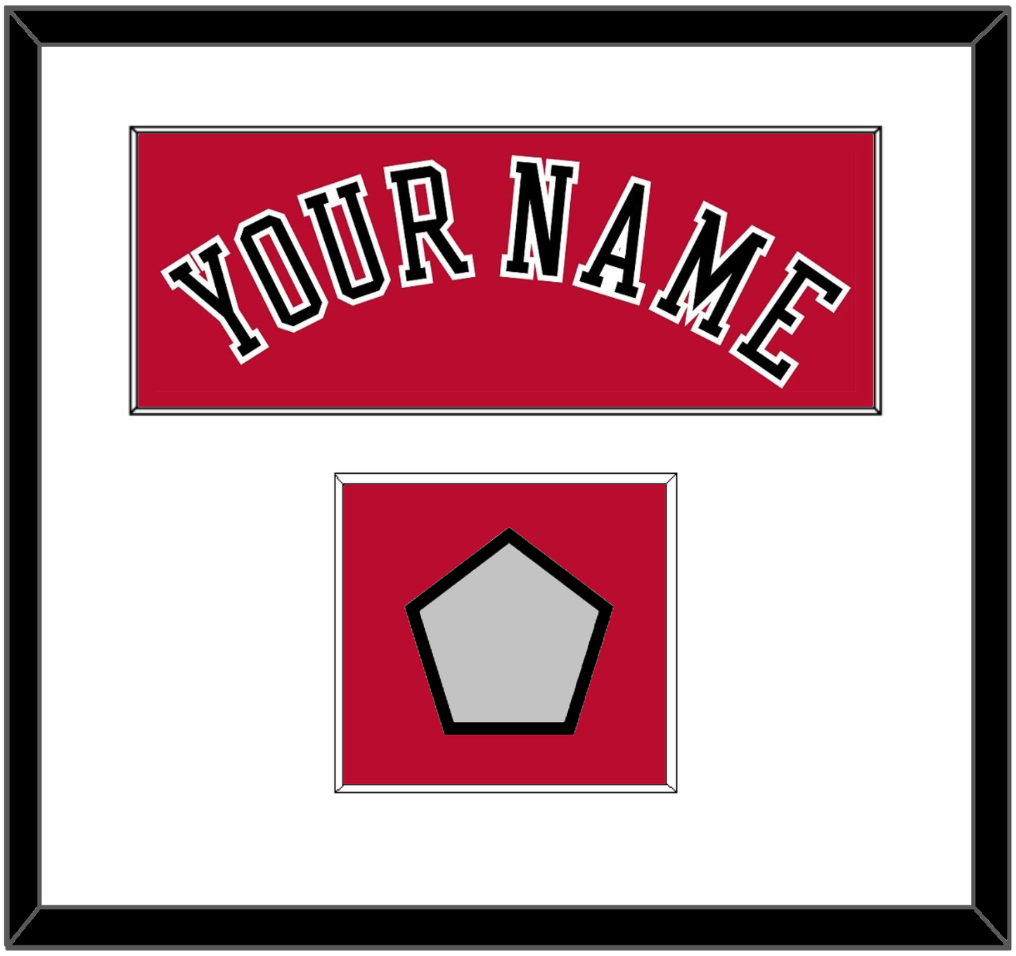 Chicago Name & Champions Patch - Road Red (1986-2017) - Essential Tier 1