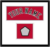 Chicago Name & Champions Patch - Road Red (1986-2017) - Single Mat 1