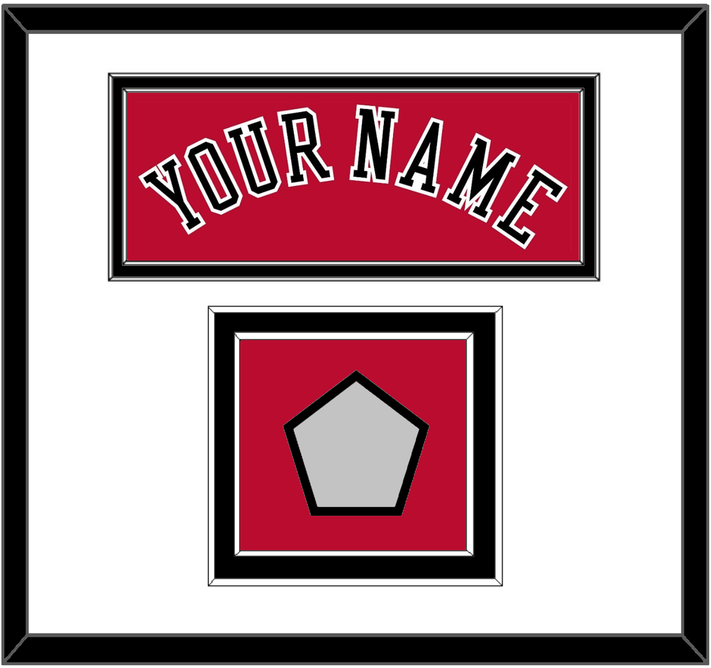 Chicago Name & 6X Champions Patch - Road Red (1986-2017) - Signature Tier 1