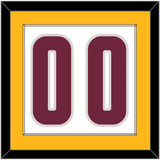 Cleveland Number - Home White (2010-2017) - Single Mat 1