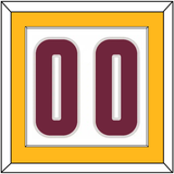 Cleveland Number - Home White (2010-2017) - Single Mat 1