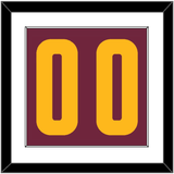 Cleveland Number - Road Red (2010-2017) - Single Mat 1