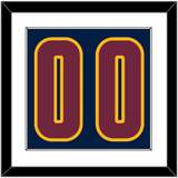 Cleveland Number - Alternate Blue (2014-2017) - Single Mat 1
