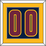 Cleveland Number - Alternate Blue (2014-2017) - Single Mat 2