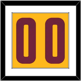 Cleveland Number - Alternate Yellow (2012-2017) - Single Mat 1