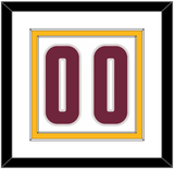 Cleveland Number - Home White (2010-2017) - Double Mat 1