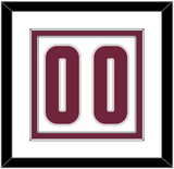 Cleveland Number - Home White (2010-2017) - Double Mat 2