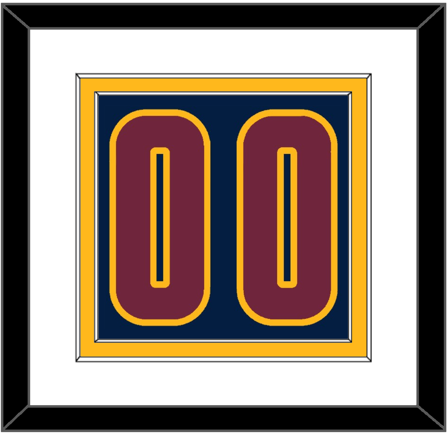 Cleveland Number - Alternate Blue (2014-2017) - Signature Tier 1