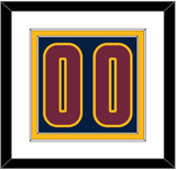 Cleveland Number - Alternate Blue (2014-2017) - Double Mat 1