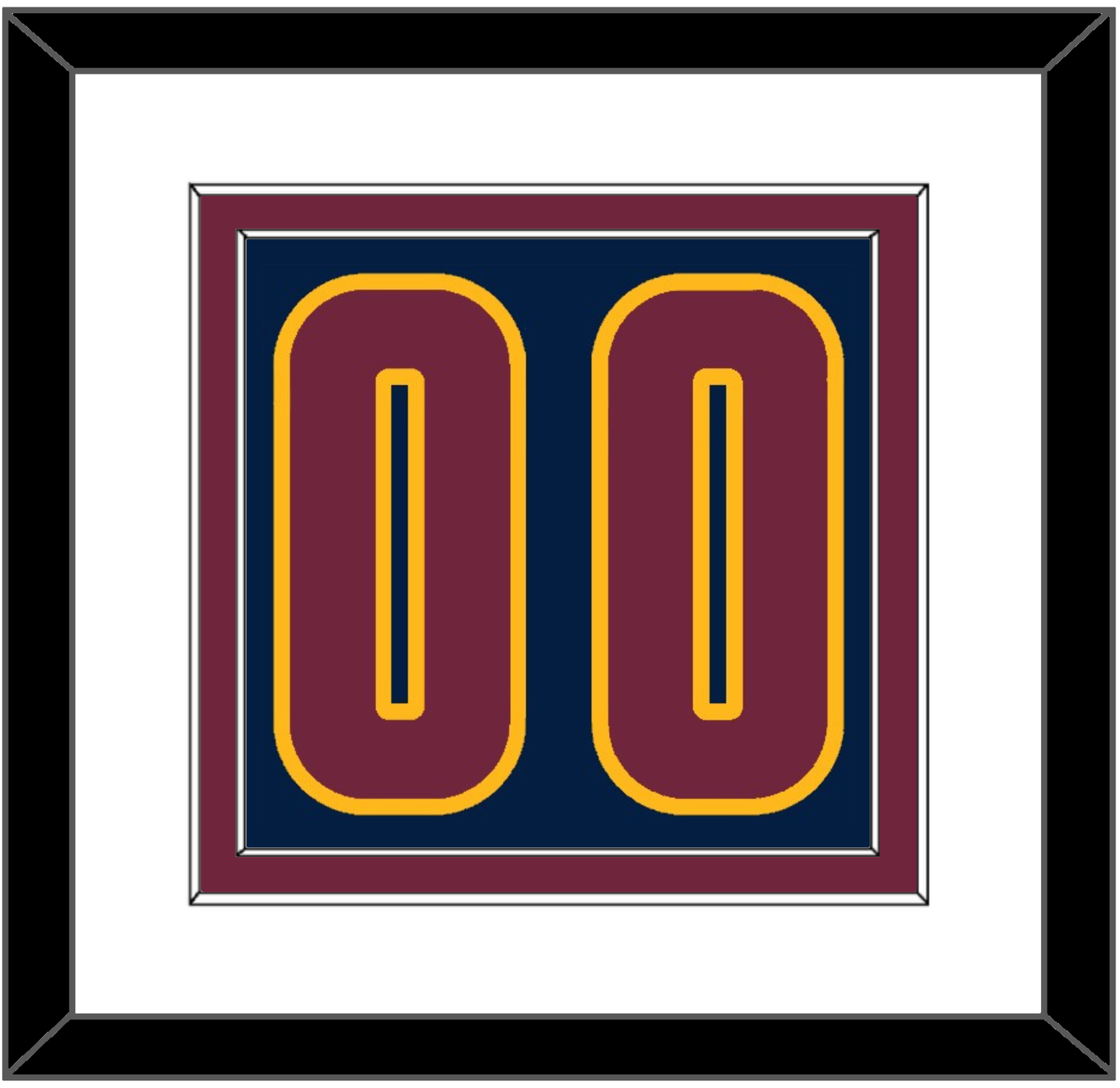 Cleveland Number - Alternate Blue (2014-2017) - Signature Tier 2