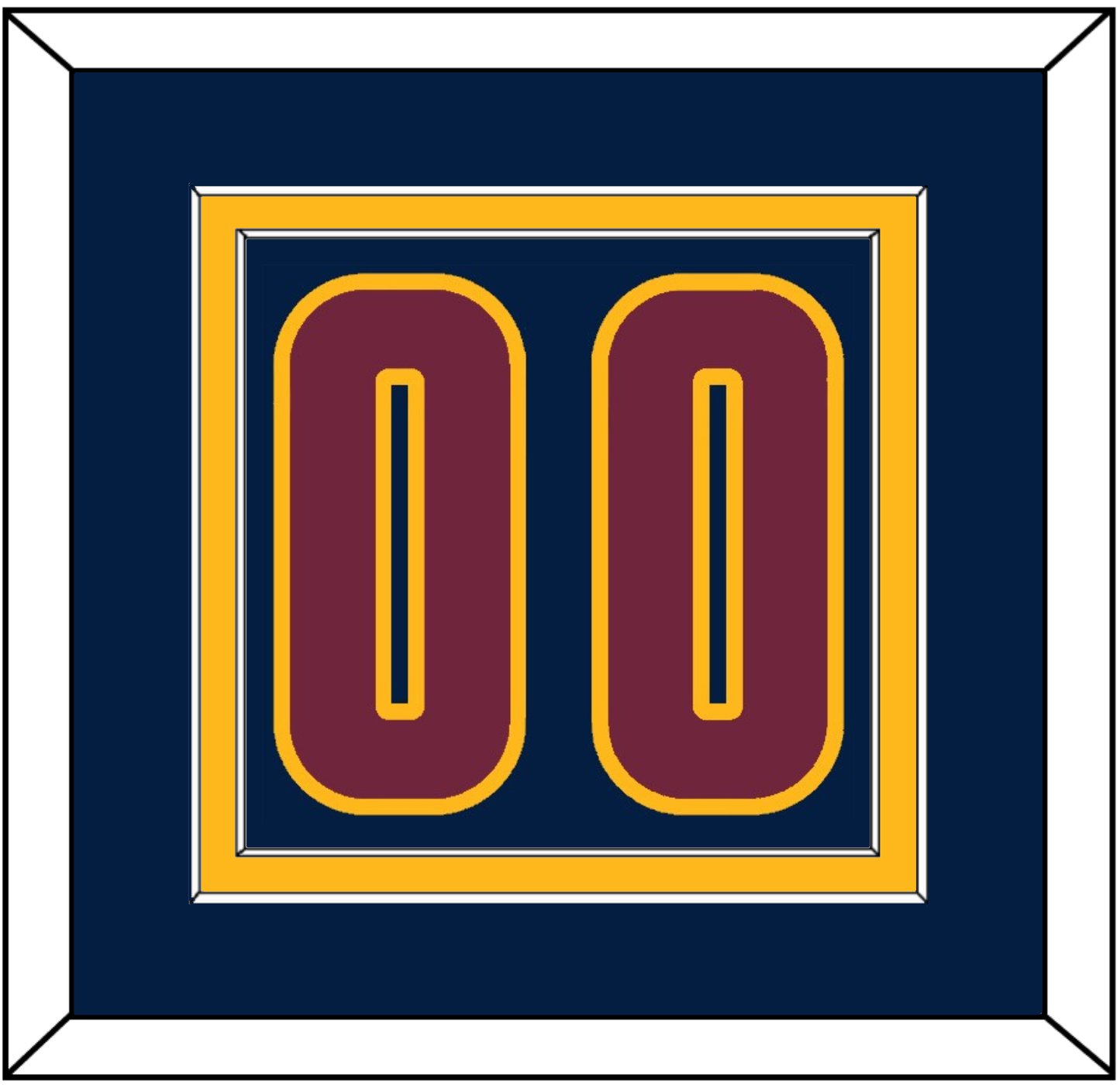 Cleveland Number - Alternate Blue (2014-2017) - Signature Tier 3