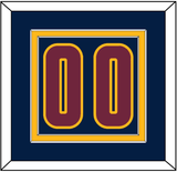 Cleveland Number - Alternate Blue (2014-2017) - Double Mat 3