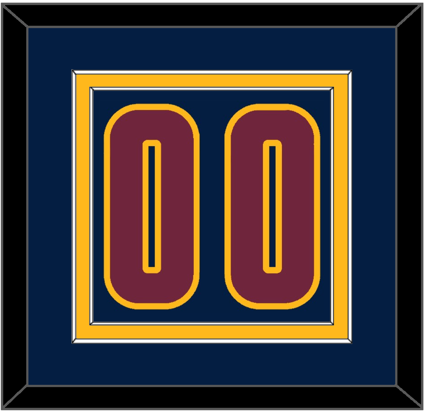 Cleveland Number - Alternate Blue (2014-2017) - Signature Tier 3