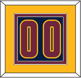 Cleveland Number - Alternate Blue (2014-2017) - Double Mat 4