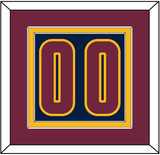 Cleveland Number - Alternate Blue (2014-2017) - Double Mat 5