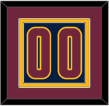 Cleveland Number - Alternate Blue (2014-2017) - Double Mat 5