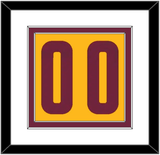 Cleveland Number - Alternate Yellow (2012-2017) - Double Mat 1