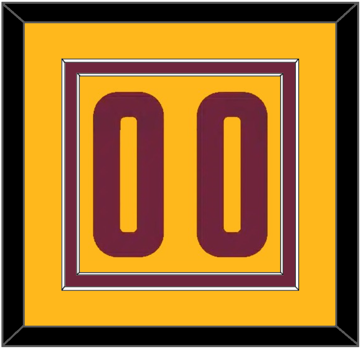 Cleveland Number - Alternate Yellow (2012-2017) - Signature Tier 2