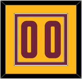 Cleveland Number - Alternate Yellow (2012-2017) - Double Mat 2