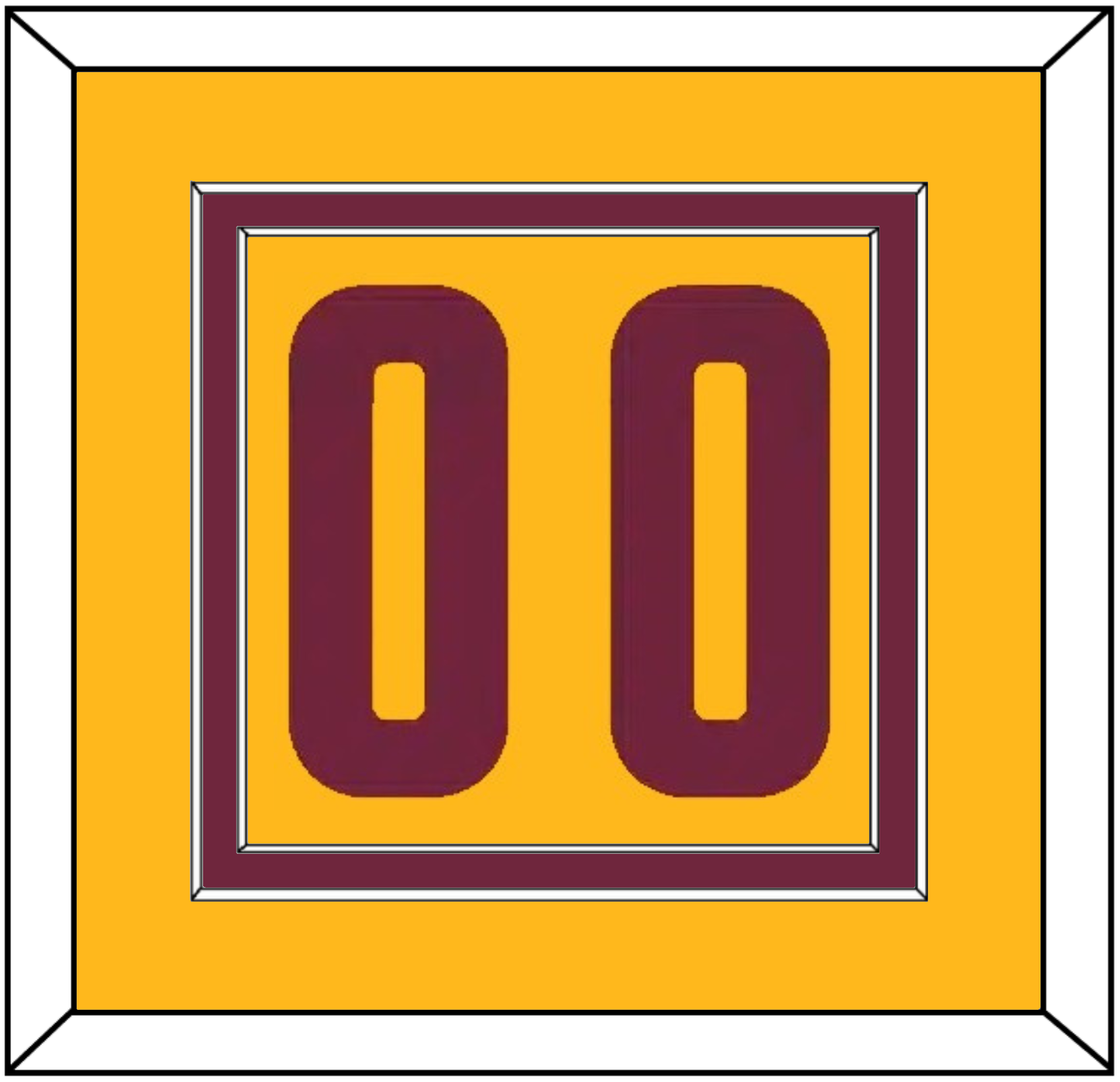 Cleveland Number - Alternate Yellow (2012-2017) - Signature Tier 2