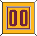 Cleveland Number - Alternate Yellow (2012-2017) - Double Mat 2