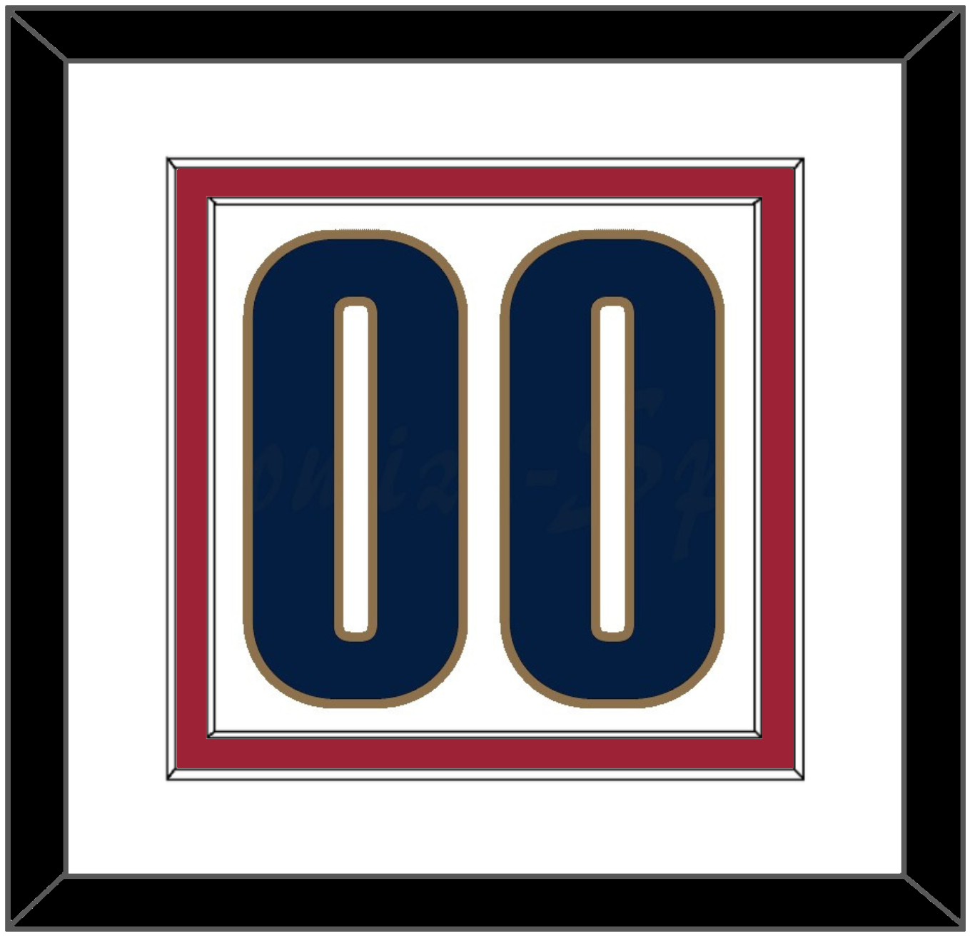 Cleveland Number - Home White (2003-2010) - Signature Tier 1
