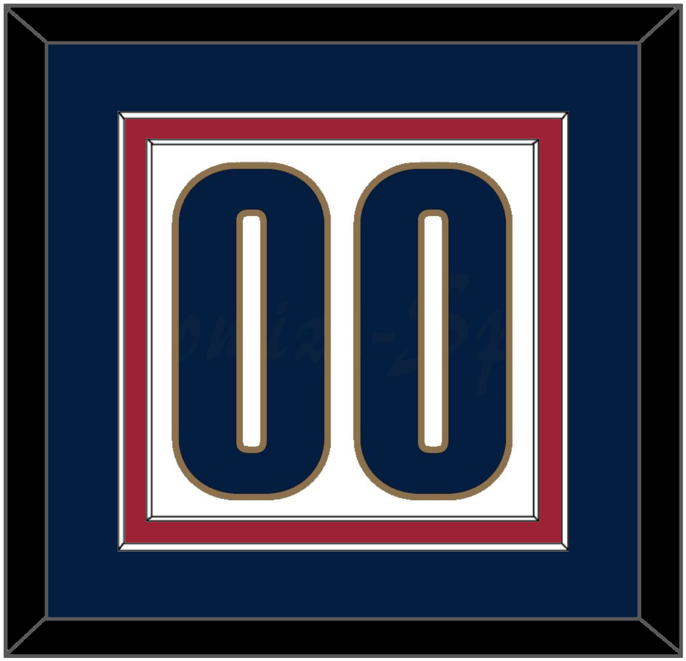 Cleveland Number - Home White (2003-2010) - Signature Tier 2