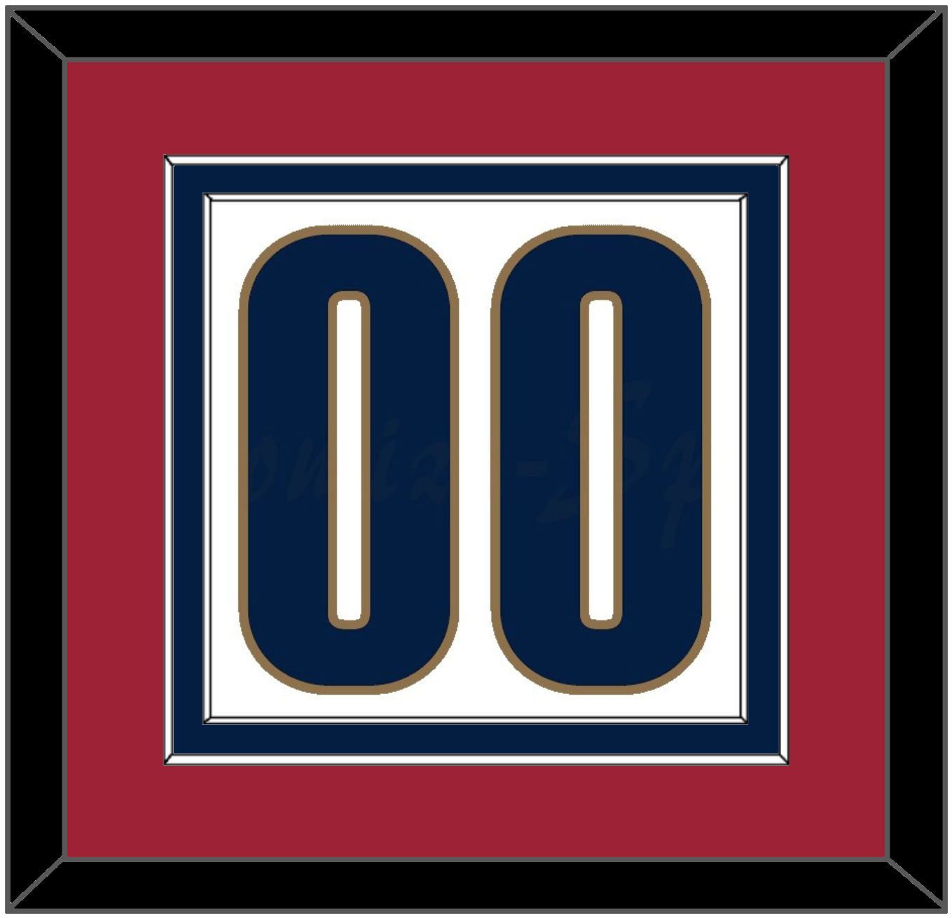 Cleveland Number - Home White (2003-2010) - Signature Tier 3