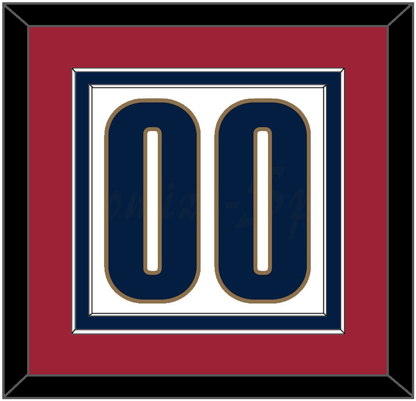 Cleveland Number - Home White (2003-2010) - Signature Tier 3