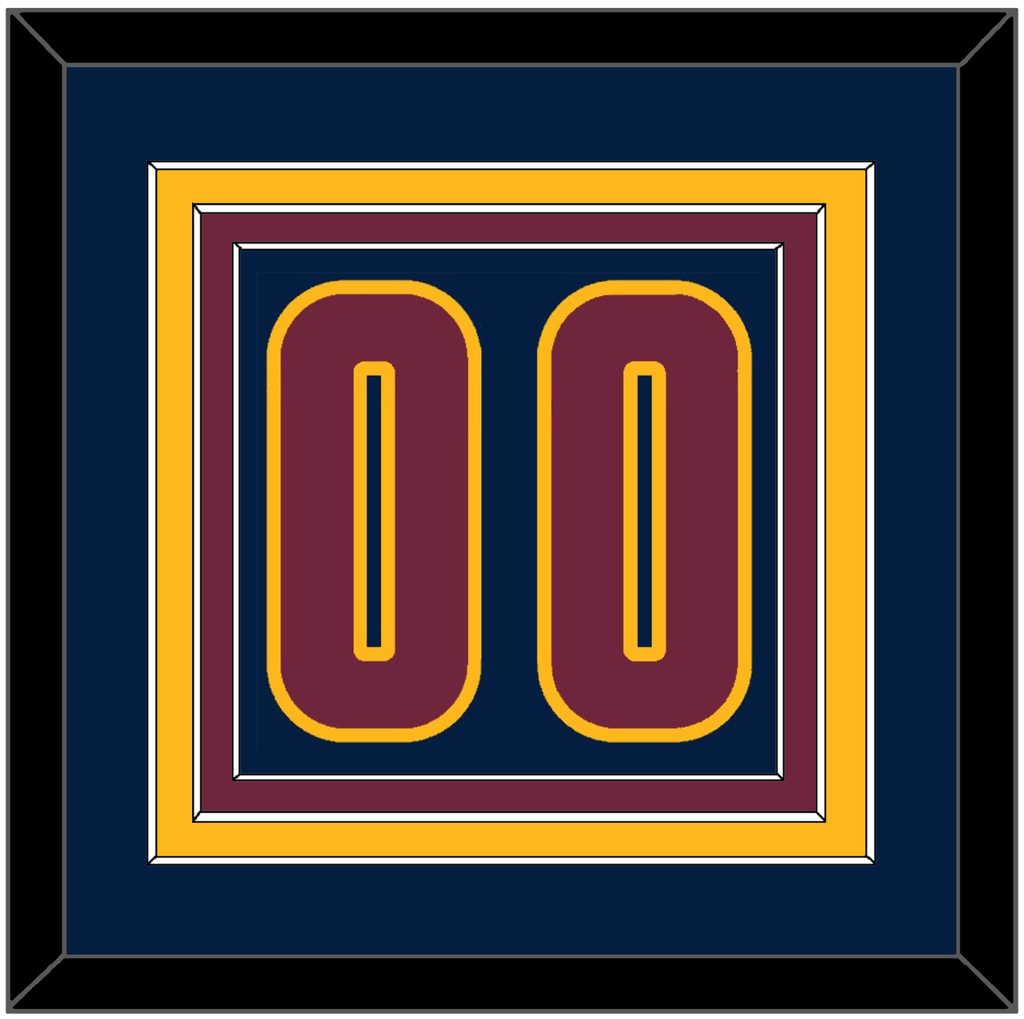 Cleveland Number - Alternate Blue (2014-2017) - Premier Tier 2