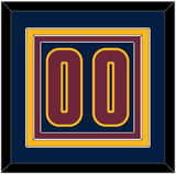 Cleveland Number - Alternate Blue (2014-2017) - Triple Mat 2