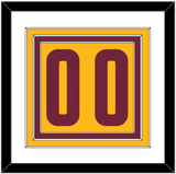 Cleveland Number - Alternate Yellow (2012-2017) - Triple Mat 1