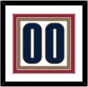 Cleveland Number - Home White (2003-2010) - Triple Mat 1