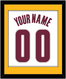 Cleveland Name & Number - Home White (2010-2017) - Single Mat 1