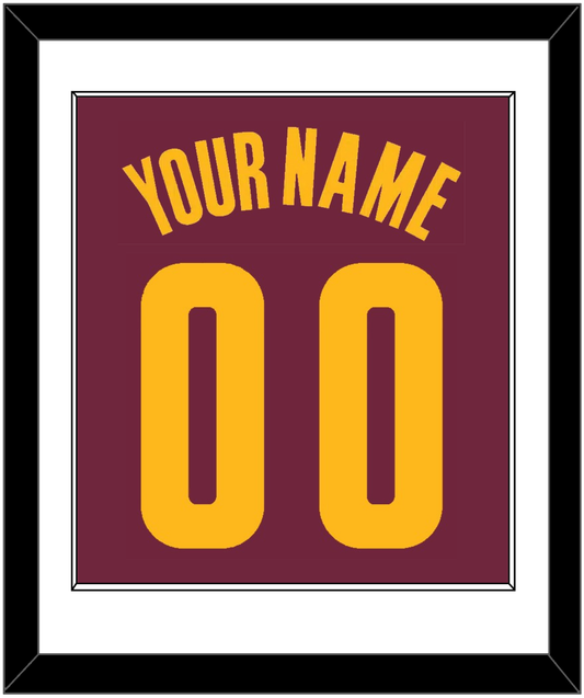 Cleveland Name & Number - Road Red (2010-2017) - Essential Tier 1