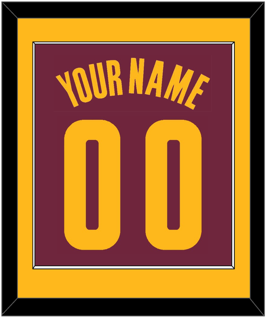 Cleveland Name & Number - Road Red (2010-2017) - Essential Tier 2