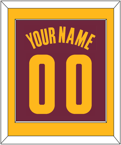 Cleveland Name & Number - Road Red (2010-2017) - Essential Tier 2