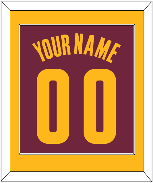 Cleveland Name & Number - Road Red (2010-2017) - Essential Tier 2